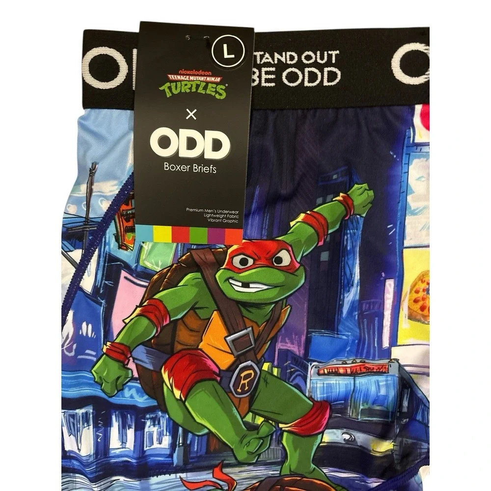 ODD‎ Teenage Mutant Ninja Turtles Christmas Santa Hats Green Boxer Briefs Men L